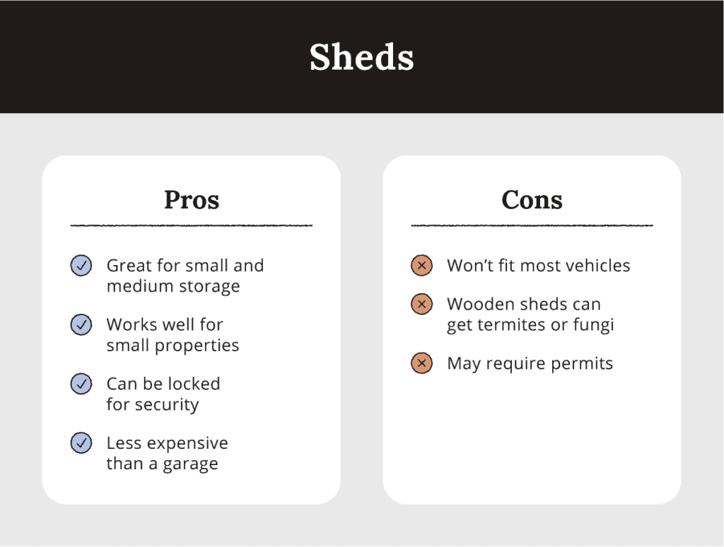 Sheds pros vs cons