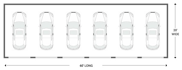 6-car garage floor plan