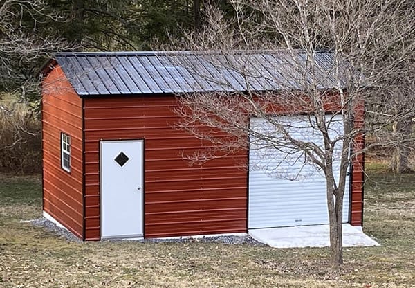 Backyard storage shed