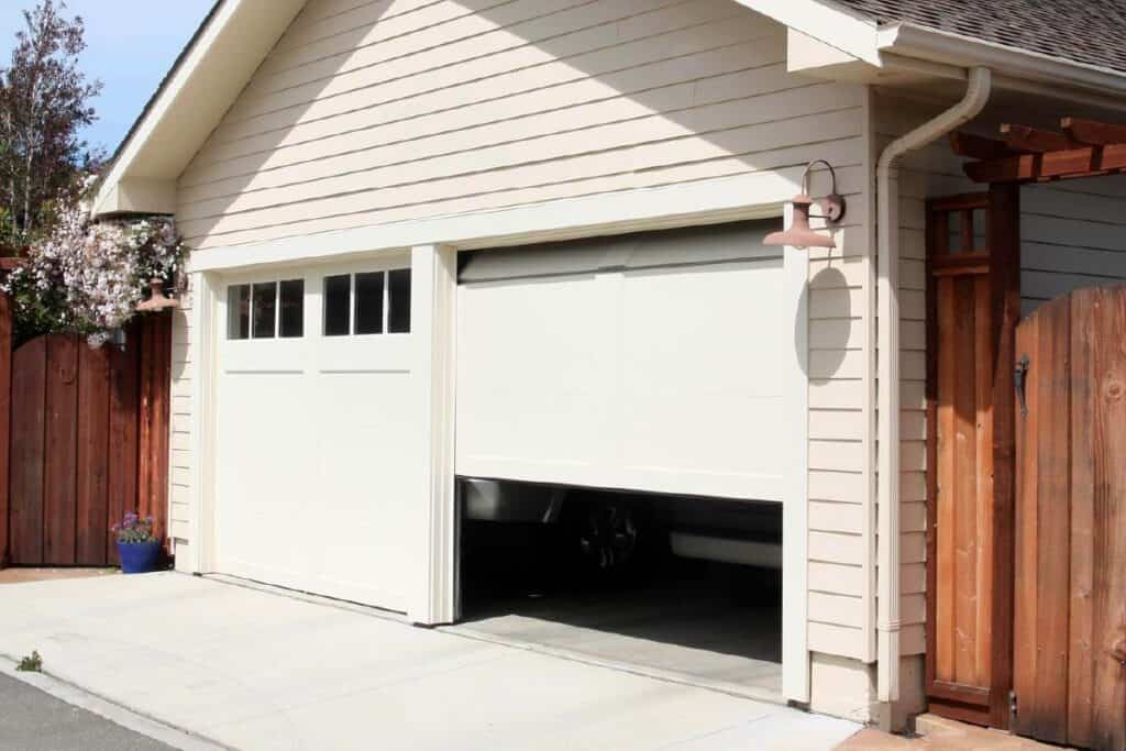 garage door opening using belt drive