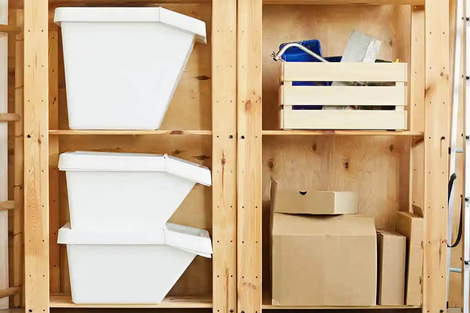 Garage storage bins.