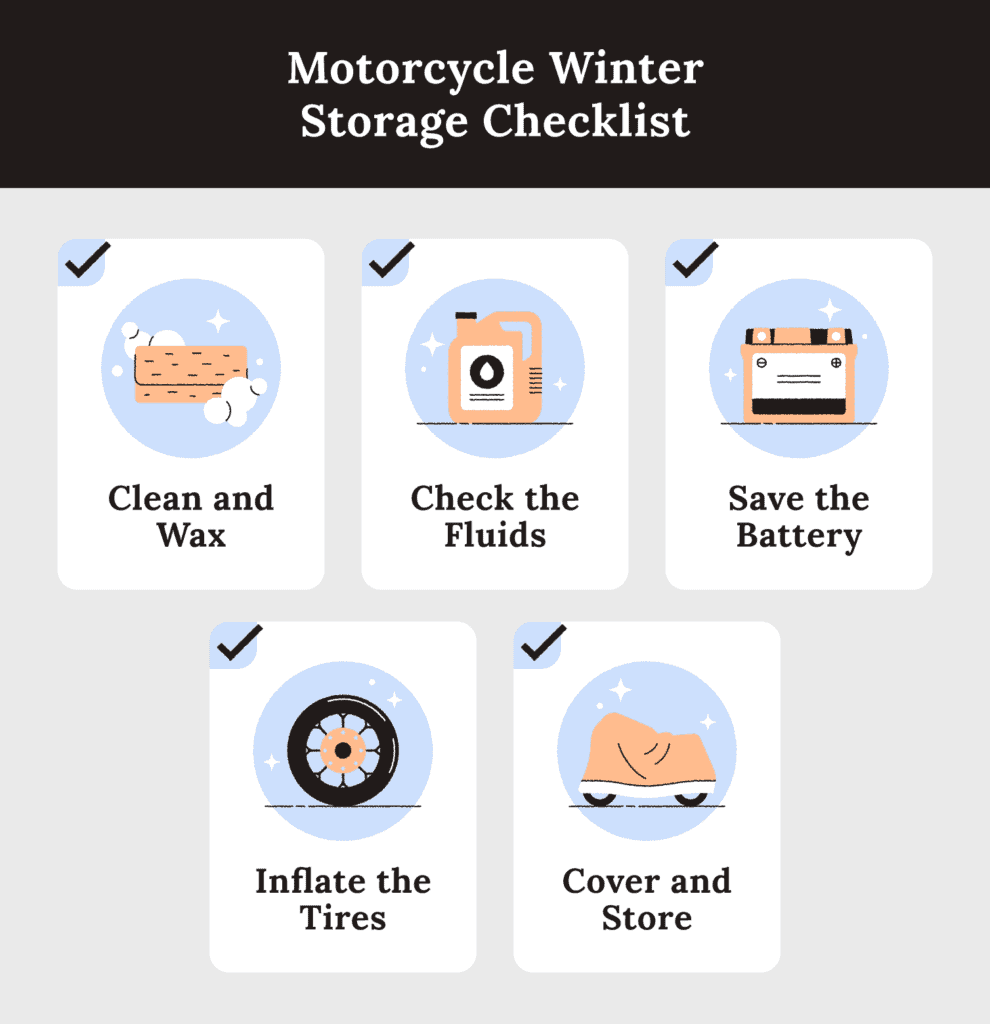 motorcycle winter storage checklist