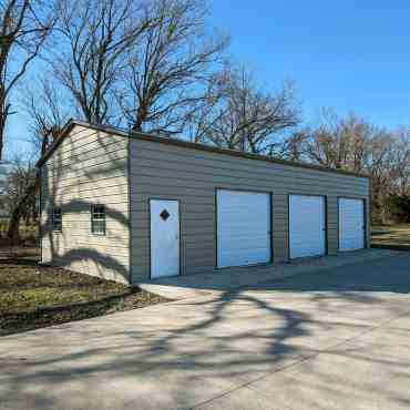 22x45 Vertical Roof Metal Garage North