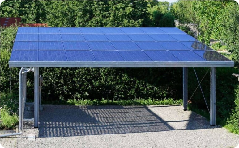 A solar carport