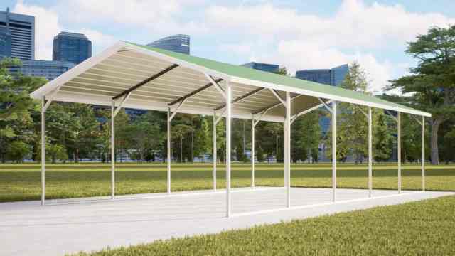 24x25 Boxed Eave Roof Carport