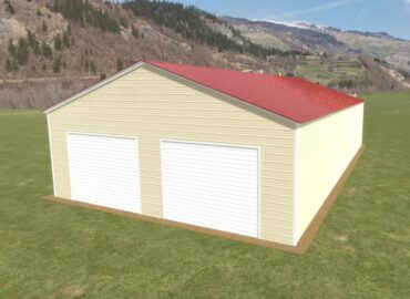 26x45 Vertical Roof Metal Garage Florida