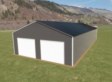 26x55 Vertical Roof Metal Garage Florida