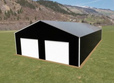 28x55 Vertical Roof Metal Garage Florida