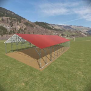 32x56 Vertical Roof Carport - Alan's Factory Outlet