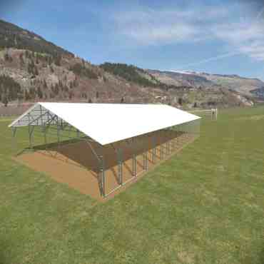 32x60 Vertical Roof Carport