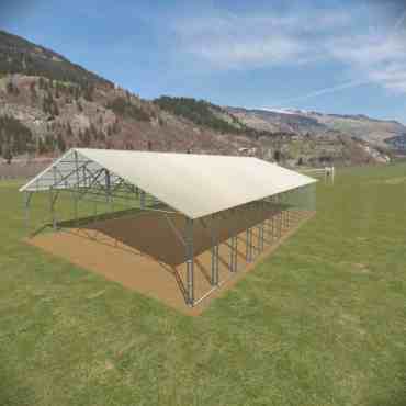 34x56 Vertical Roof Carport