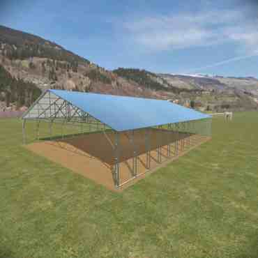 40x56 Vertical Roof Carport