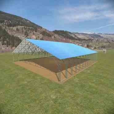 50x56 Vertical Roof Carport