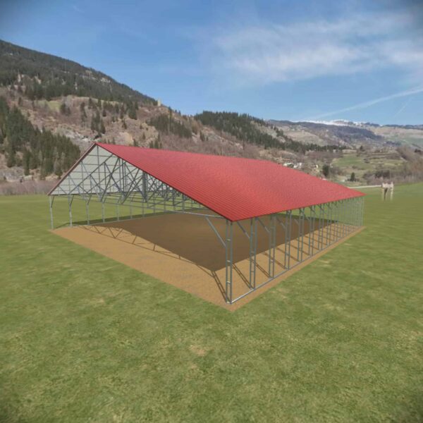 56x56 Vertical Roof Carport - Alan's Factory Outlet