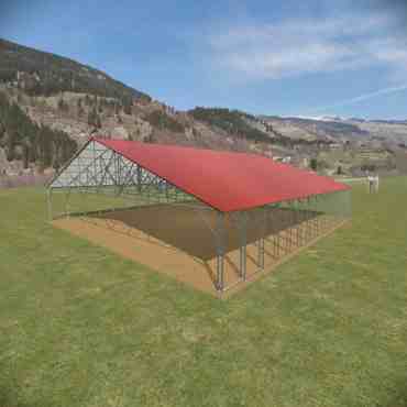 52x56 Vertical Roof Carport