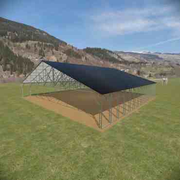 54x56 Vertical Roof Carport