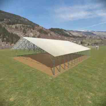 56x60 Vertical Roof Carport