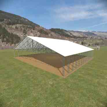 58x56 Vertical Roof Carport