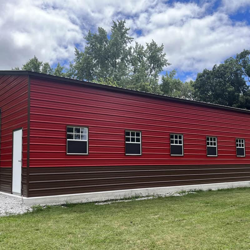 30x50 Vertical Roof Metal Garage Florida - Alan's Factory Outlet