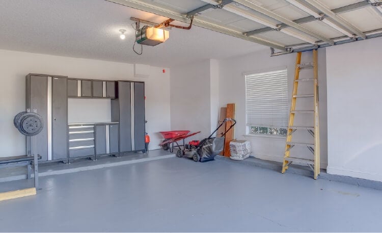 cabinetry added for garage makeover