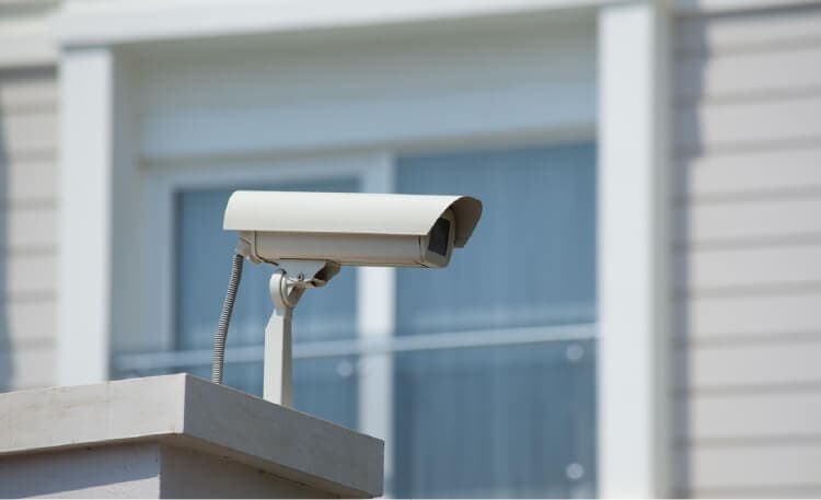 camera installed to home for security