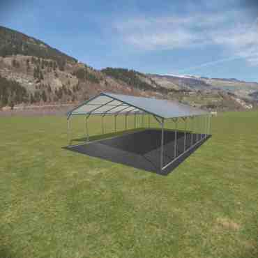 18x30 Vertical Roof Carport North