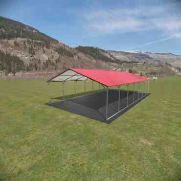 18x35 Vertical Roof Metal Carport Florida