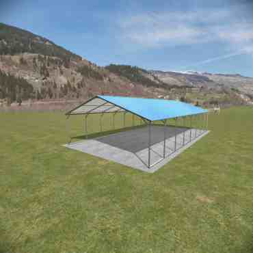 18x35 Vertical Roof Carport North