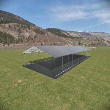 18x50 Vertical Roof Carport North