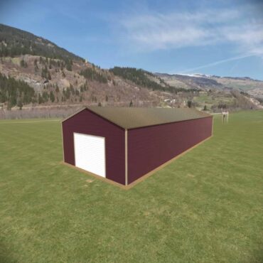 18x60 Vertical Roof Metal Garage Florida