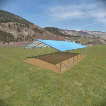 20x35 Vertical Roof Metal Carport