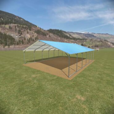 22x30 Vertical Roof Metal Carport Florida