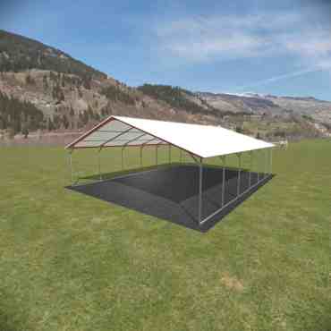 22x30 Vertical Roof Metal Carport