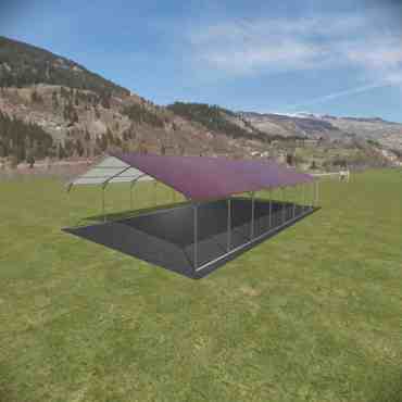 22x40 Vertical Roof Metal Carport