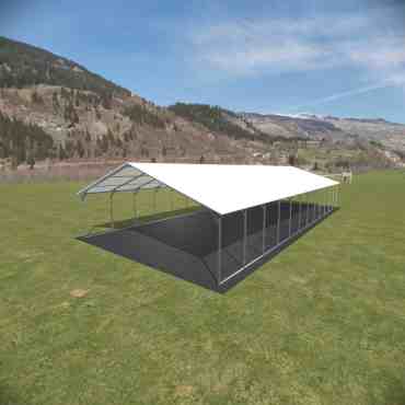 22x50 Vertical Roof Carport North