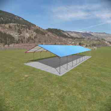 22x50 Vertical Roof Metal Carport