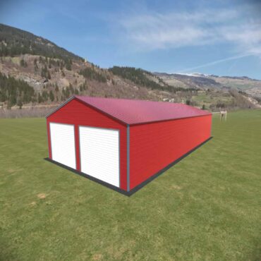 22x50 Vertical Roof Metal Garage North