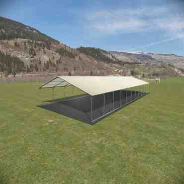 22x55 Vertical Roof Metal Carport