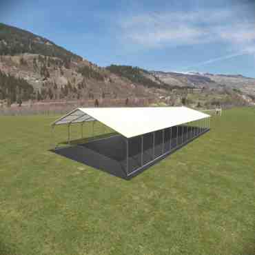 22x60 Vertical Roof Carport North