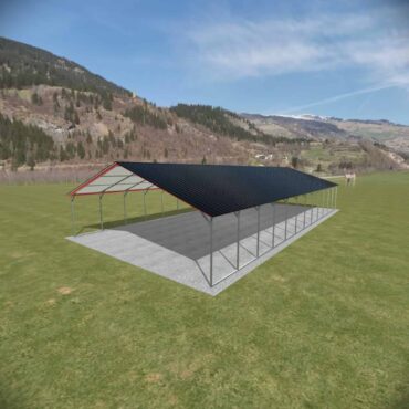 24x50 Vertical Roof Carport North