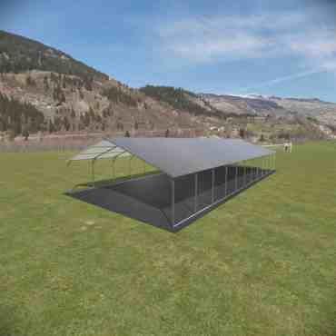 24x55 Vertical Roof Metal Carport