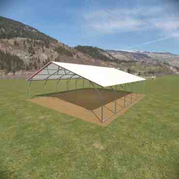 26x30 Vertical Roof Carport