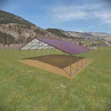 30x30 Vertical Roof Carport