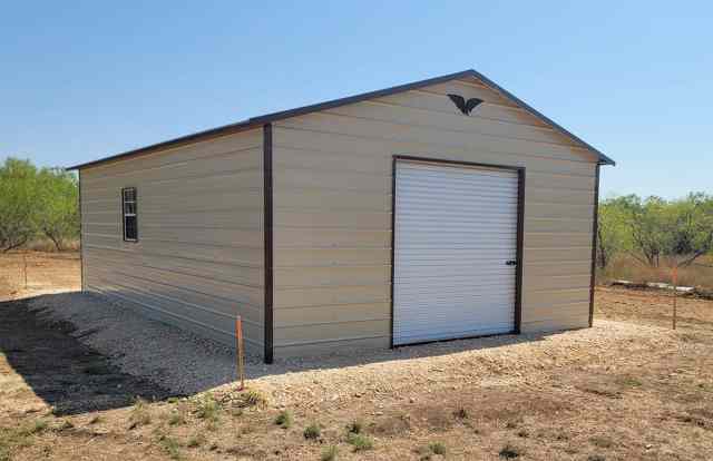 20x30 metal garage eagle