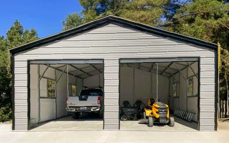 detached metal garage from Alan’s Factory Outlet