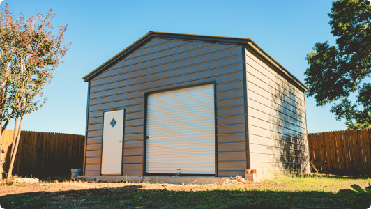 Metal Garage Certified for 150 MPH Winds