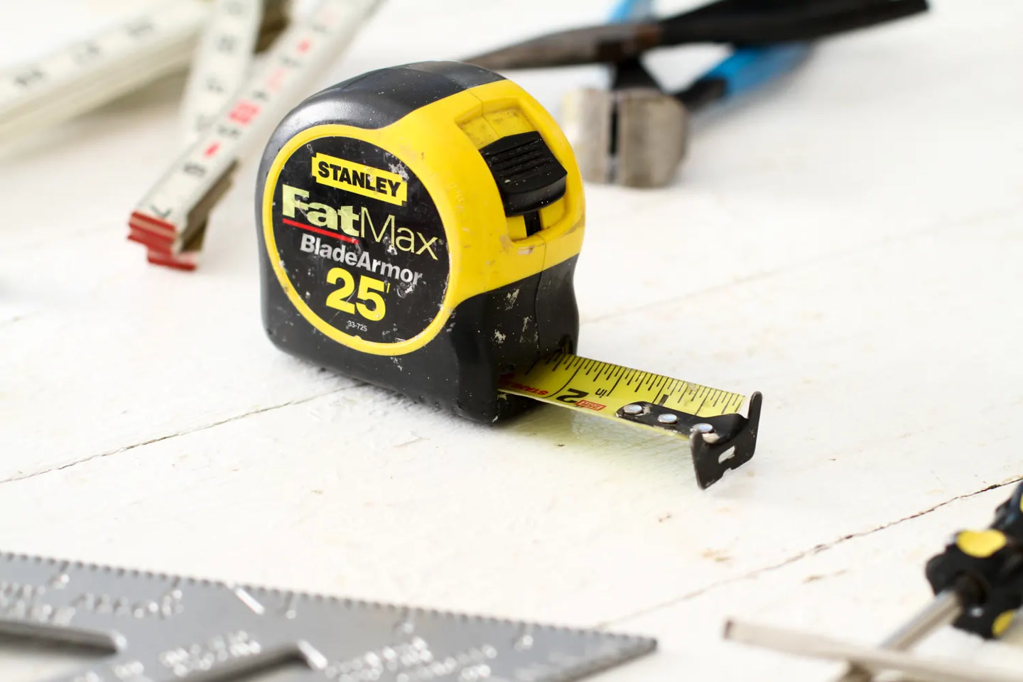 Tape measure and marking tools