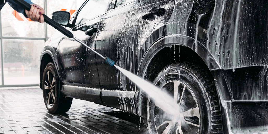 Washing a car in preparation for long-term car storage