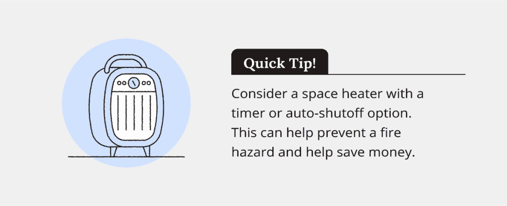 quick tip for space heater use in garages