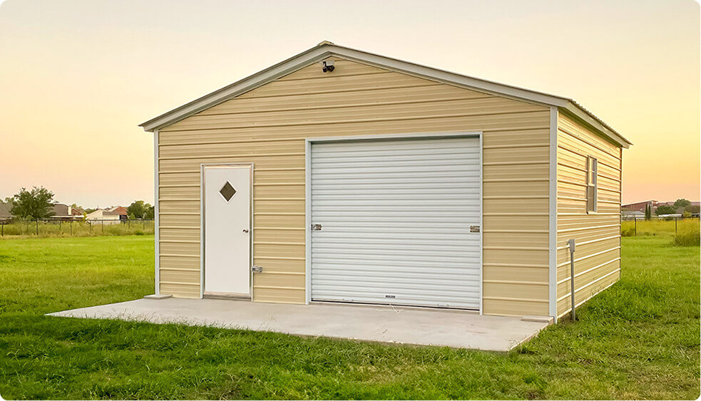 Vertical Metal Garage